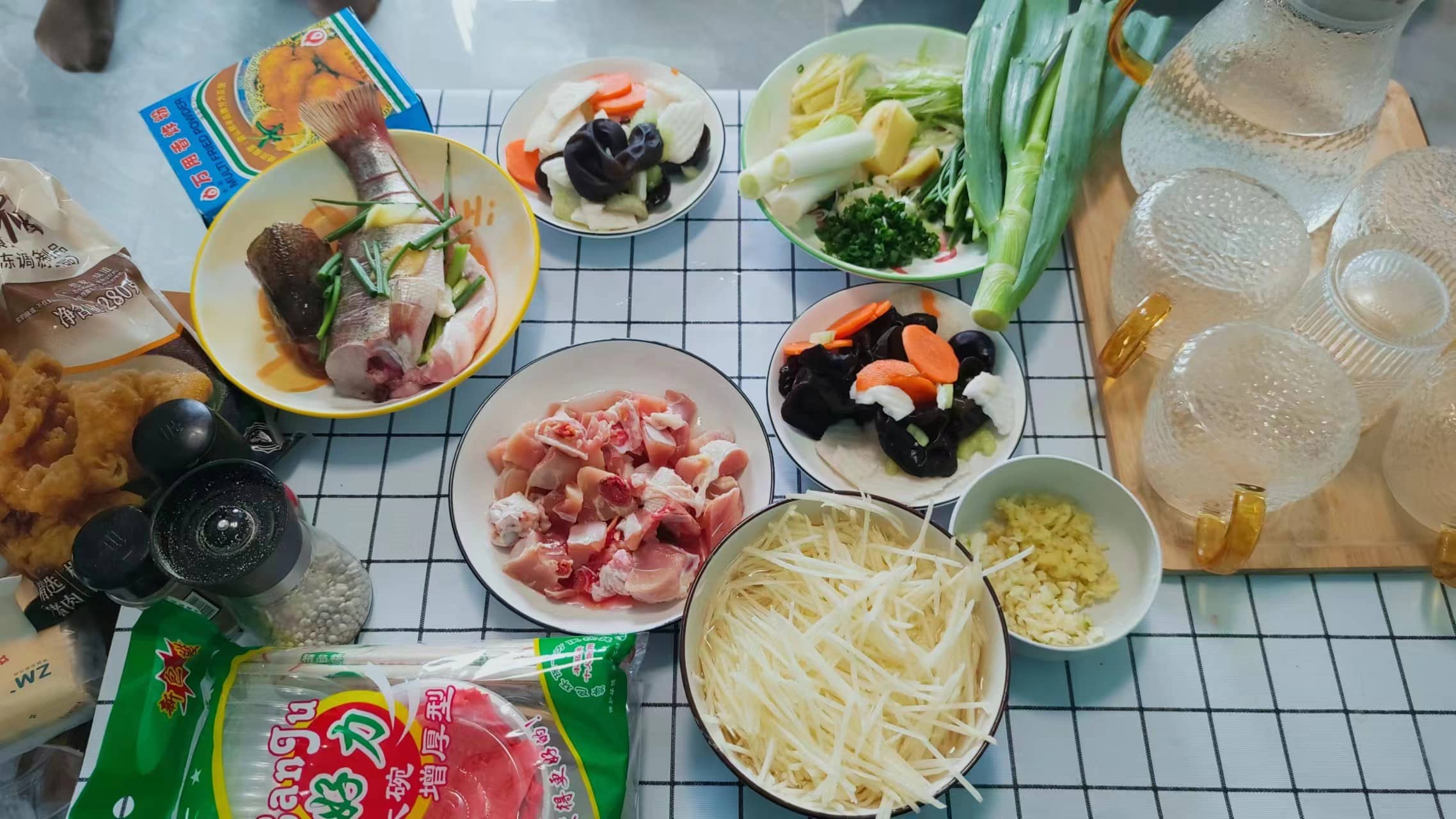 大部分食材